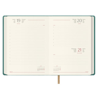 Agenda 2026 samba día página 15 x 21 cm. color verde dohe 12886 - 26