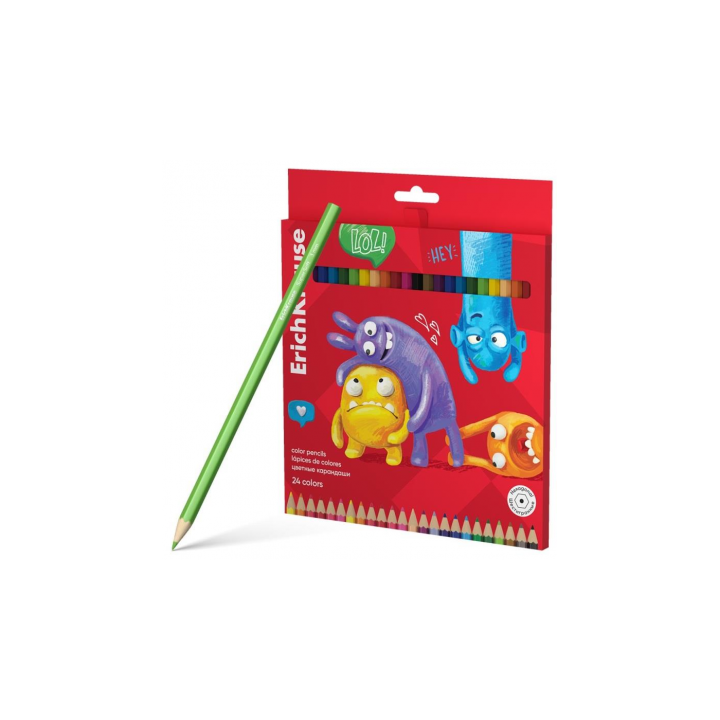 Caja lápices de colores jolly friends 24 colores