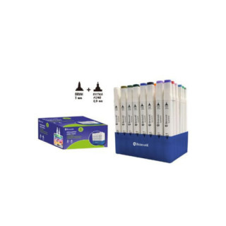 Estuche 48 rotuladores doble punta 48 und bismark 331980