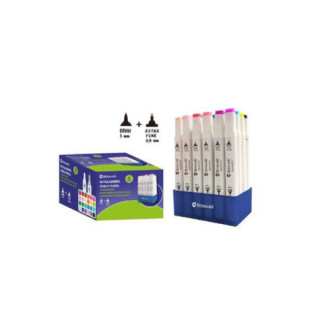 Estuche 24 rotuladores doble punta 24 und bismark 331979