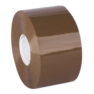 Apli Precinto Compact sin Ruido Pp Acrilico - 50mm x 132m - Grosor 28µm" - Marron