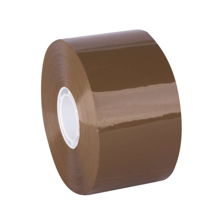 Apli Precinto Compact sin Ruido Pp Acrilico - 50mm x 132m - Grosor 28µm" - Marron