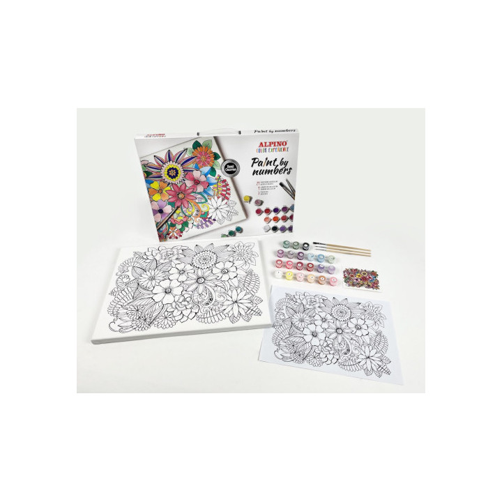 Set paint by numbers de color experience alpino dv000721