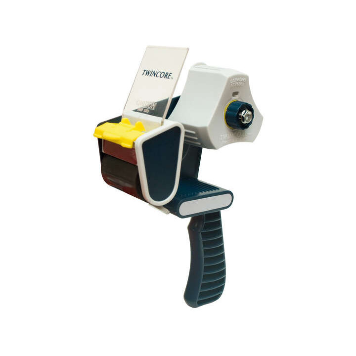 Apli Dispensador de Precinto - para Rollo Normal y Compacto - Facil de Usar y Cargar - Resistente y Duradero - Blanco