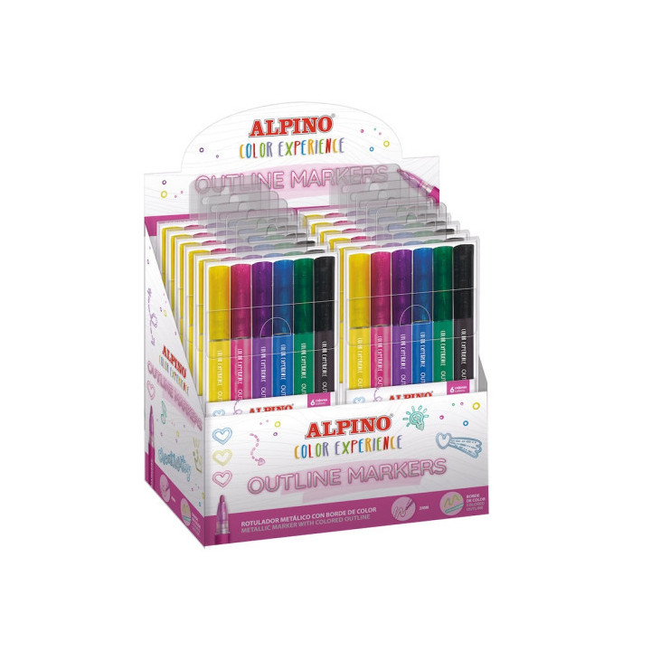 6 outline markers alpino color experience alpino ar001044