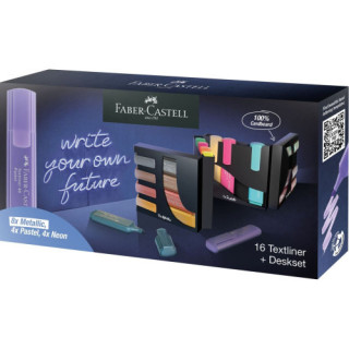 Set de mesa 16 marcadores textliner 46 faber castell 254603