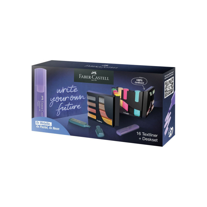 Set de mesa 16 marcadores textliner 46 faber castell 254603