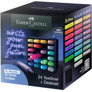Set de mesa 24 marcadores textliner 46 faber castell 254602
