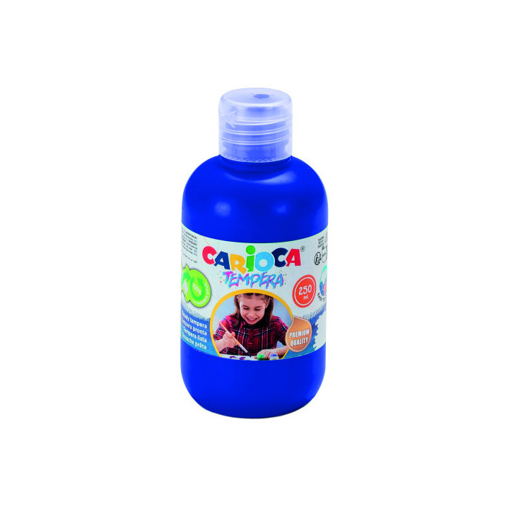 Botella tempera 250 ml. azul carioca 40424/05