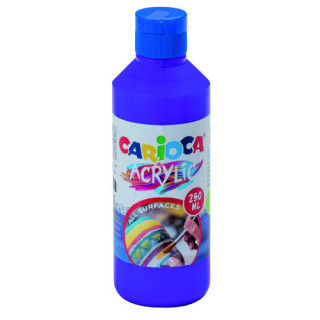 Botella pintura acrilica 250 ml. morado carioca 40431/18