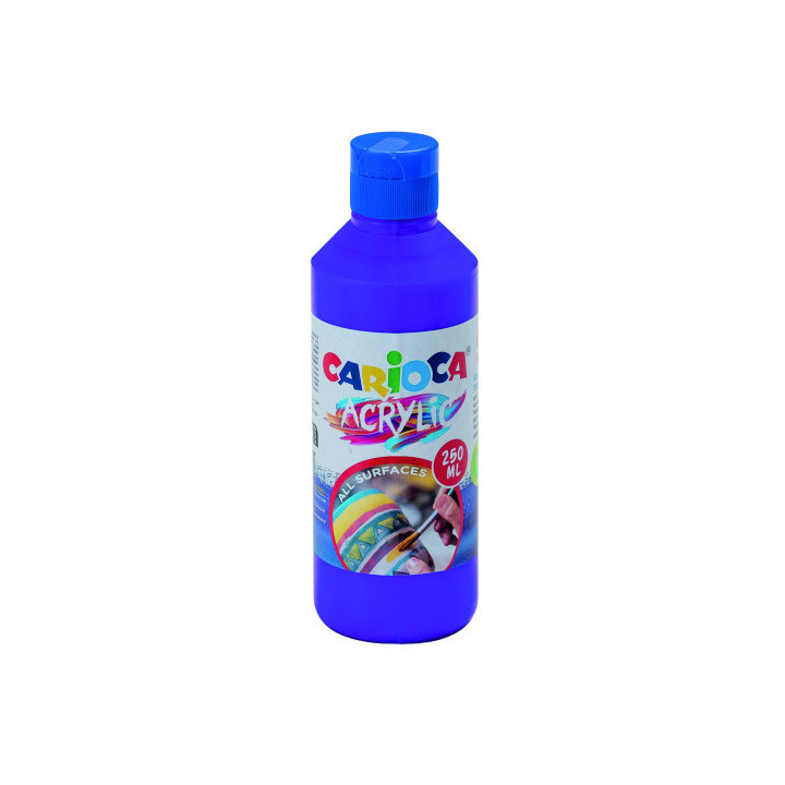 Botella pintura acrilica 250 ml. morado carioca 40431/18