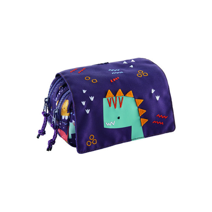 Portatodos doble tapa reciclado fun dino miquelrius mr19251