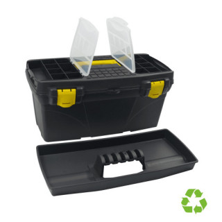 Caja sostenible para herramientas 19x39x18cm pp negro archivo 2000 cp14901139 ne