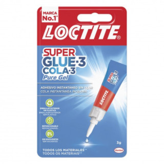 Pegamento super glue 3 pure gel 3grs loctite 2640971