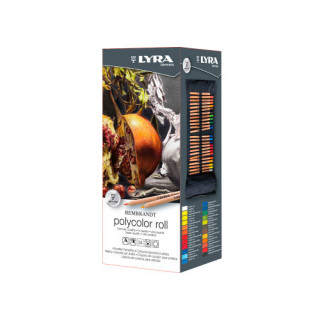 Estuche enrollable lyra rembrandt polycolor de tela 24 uds. lyra l2004240
