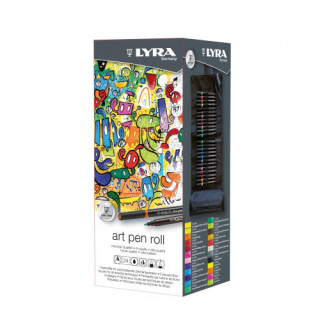Estuche enrollable de tela 24 uds. lyra l6754240