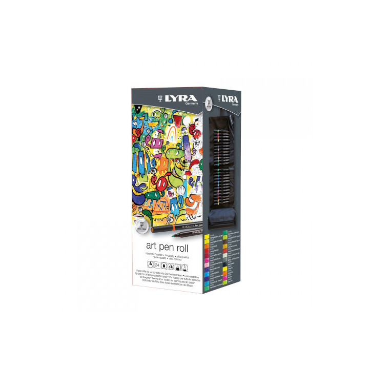 Estuche enrollable de tela 24 uds. lyra l6754240