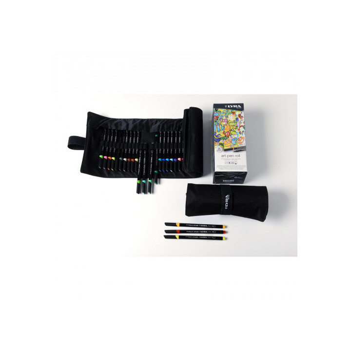 Estuche enrollable de tela 24 uds. lyra l6754240