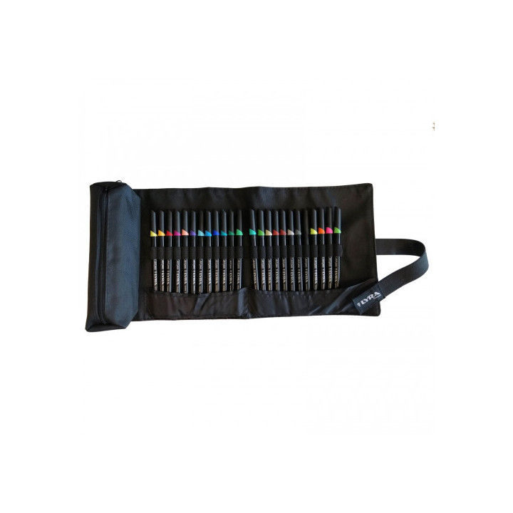 Estuche enrollable de tela 24 uds. lyra l6754240