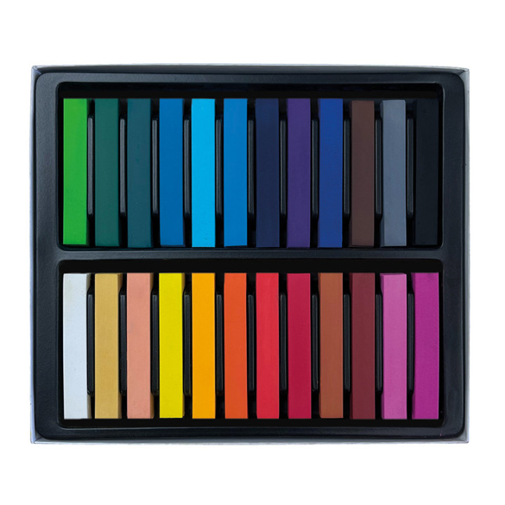 Estuche 24 soft pastels manley msp00024