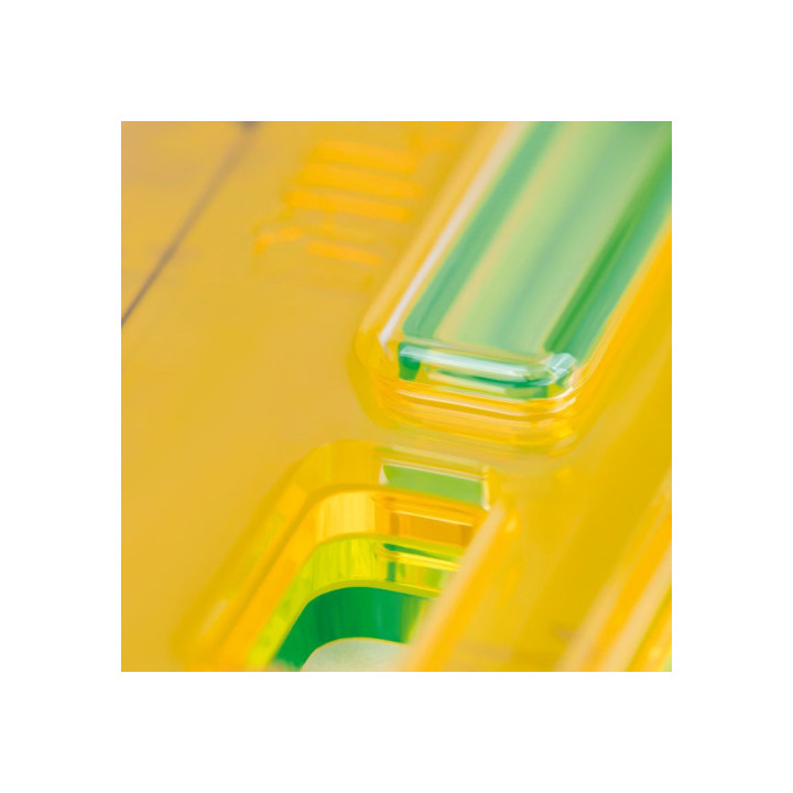 Regla 30 cm transparente serie new look, verde milan 353801nl