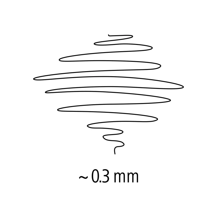 Caja de 10 rotuladores triplus fineliner 334 eco edition rojo staedtler 334 r-2