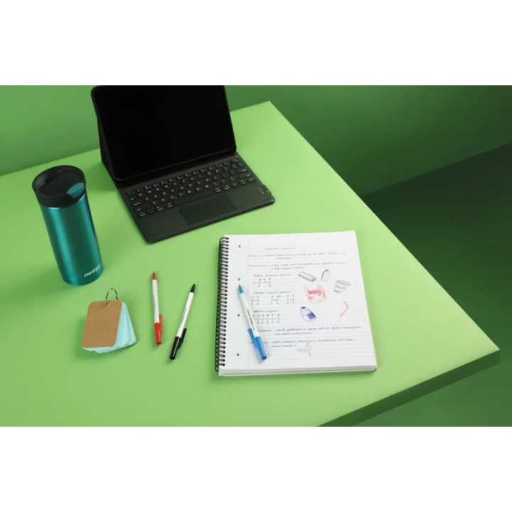 Caja 50 bolígrafos paper mate kilométrico punta mediana (1,0mm) tinta negra 80% plástico reciclado paper mate 2187701