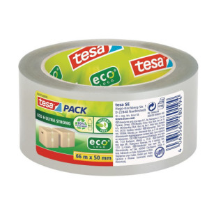 Cinta embalaje tesapack eco & ultra strong ecologo transparent tesa tape 58297-00000-00