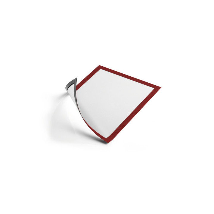 Pack 5 marcos informativos duraframe magnetic a4 rojo durable 486903