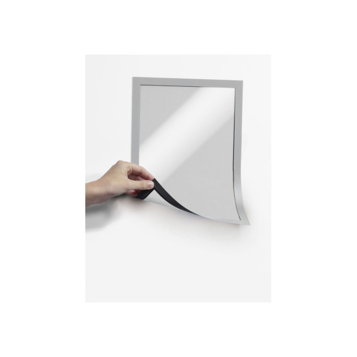 Pack 5 marcos informativos duraframe magnetic a4 plata durable 486923