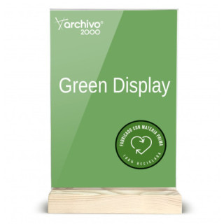 Expositor sobremesa sostenible greendisplay 4x15x24cm a5 archivo2000 15905m1 cs tp