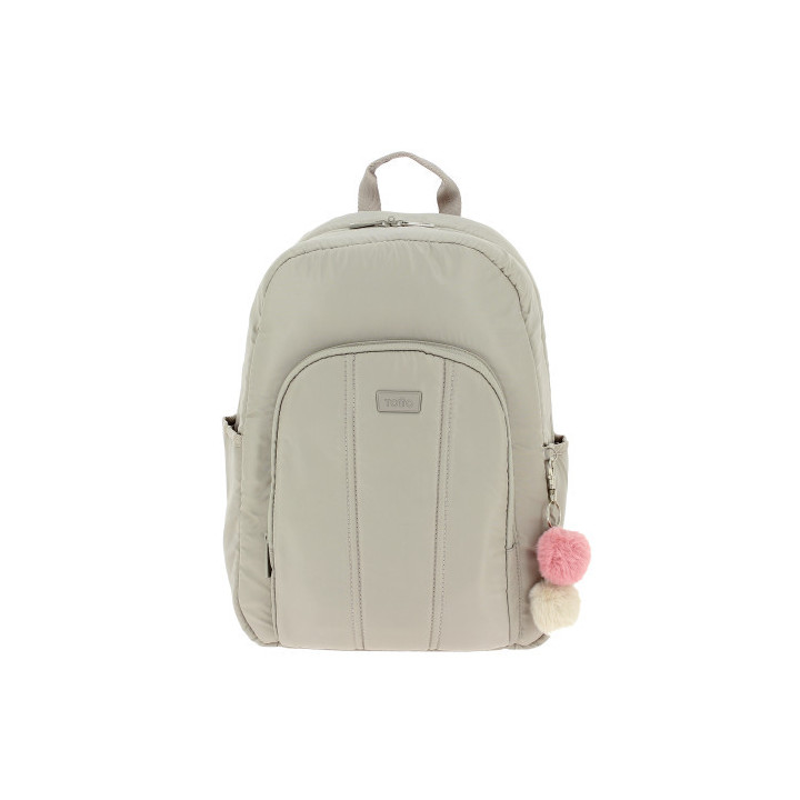 Mochila arlet beige para portatil 14" totto ma04arl001-22100-t11