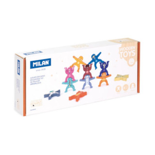 Juguete educativo de madera torre de figuras "aliens tower" milan 660520