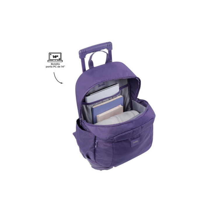 Mochila escolar con ruedas color azul marino - trik totto ma03tki003-23100-z1v