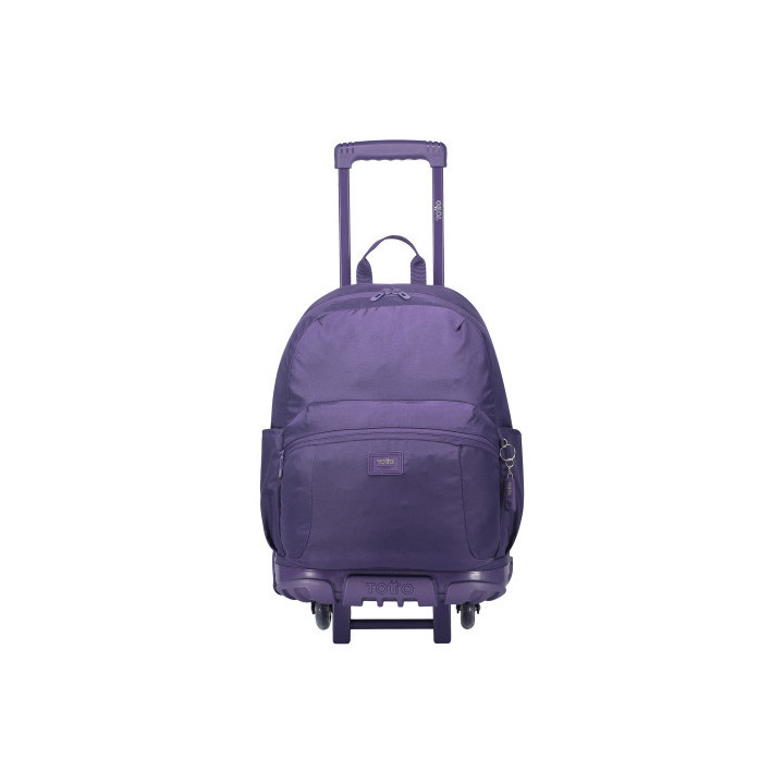 Mochila escolar con ruedas color morado - trik  totto ma03tki003-23100-m4r
