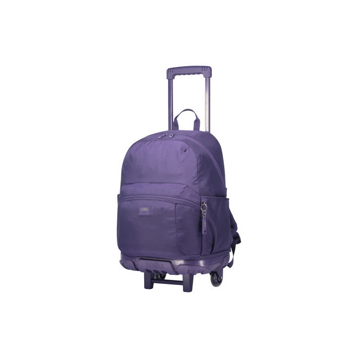 Mochila escolar con ruedas color morado - trik  totto ma03tki003-23100-m4r