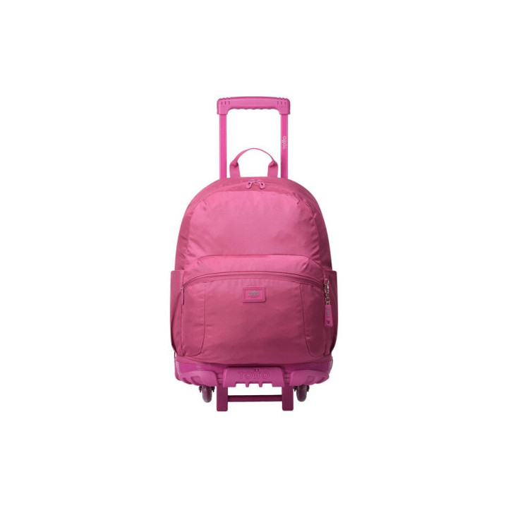 Mochila escolar con ruedas color rosa - trik totto ma03tki003-23100-m89