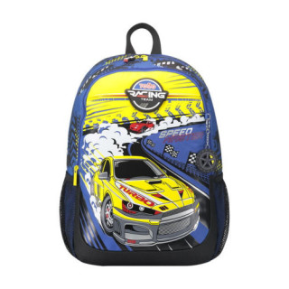 Mochila escolar grande de carreras de coches totto mj04vlc003-2310-6j7l