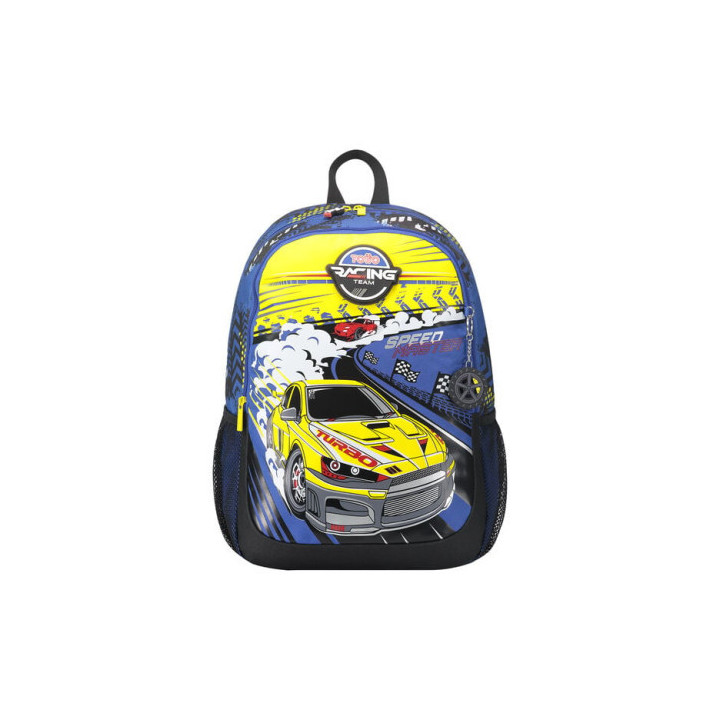 Mochila escolar grande de carreras de coches totto mj04vlc003-2310-6j7l