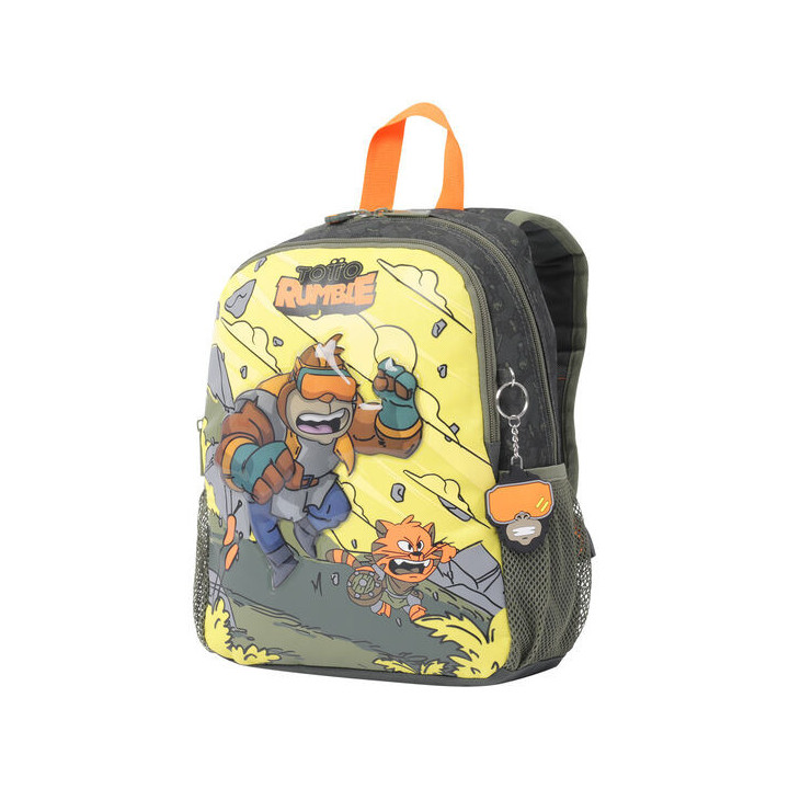 Mochila escolar pequeña de cartoons totto mj04bwm001-2310-4djs