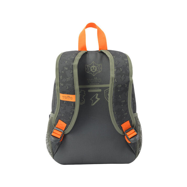 Mochila escolar pequeña de cartoons totto mj04bwm001-2310-4djs