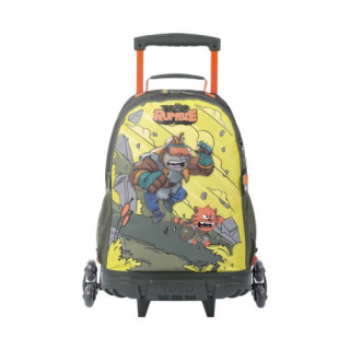 Mochila escolar con ruedas grande de cartoons totto mj03bwm003-2310-4djl