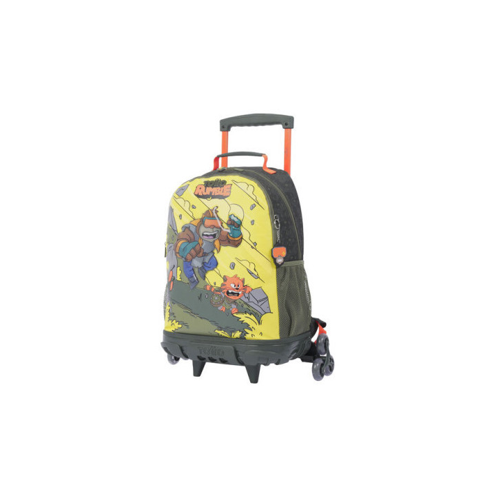 Mochila escolar con ruedas grande de cartoons totto mj03bwm003-2310-4djl