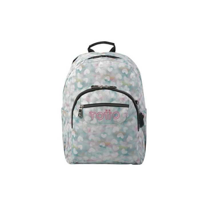 Mochila escolar corazones pastel totto ma04eco001-23110-4hx