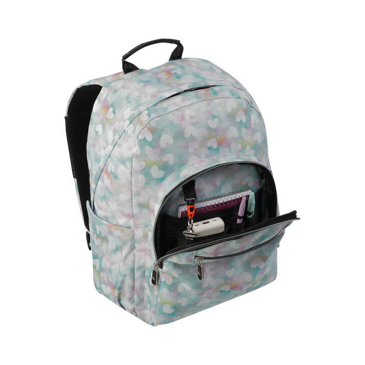 Mochila escolar corazones pastel totto ma04eco001-23110-4hx