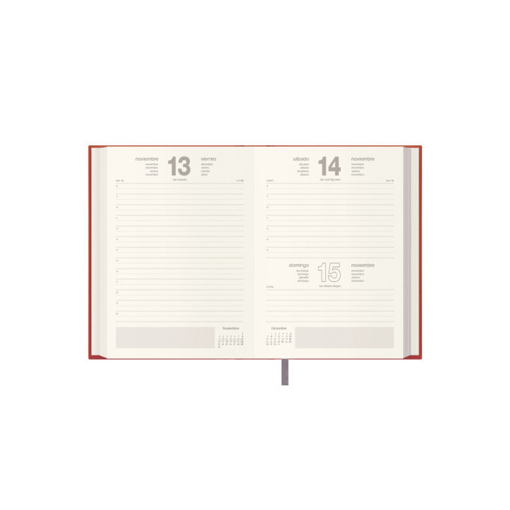 Agenda 2026 lisboa día página 14 x 20 cm. color rojo dohe 11794 - 26