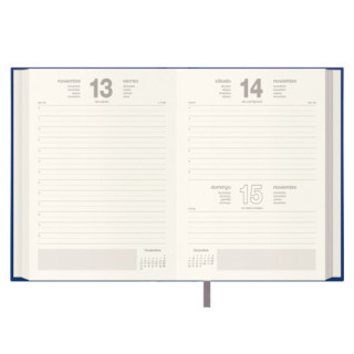 Agenda 2026 lisboa día página 14 x 20 cm. color azul dohe 11797 - 26