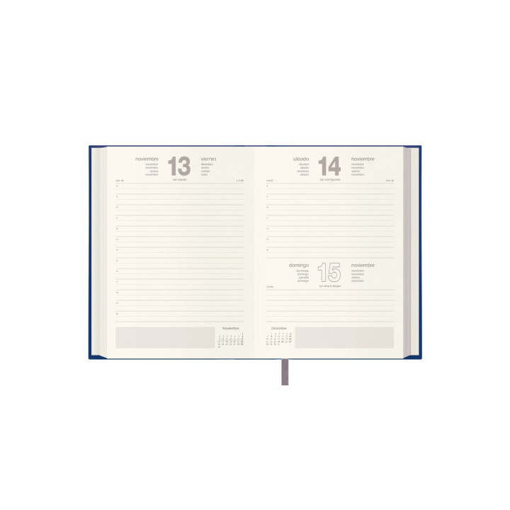 Agenda 2026 lisboa día página 14 x 20 cm. color azul dohe 11797 - 26