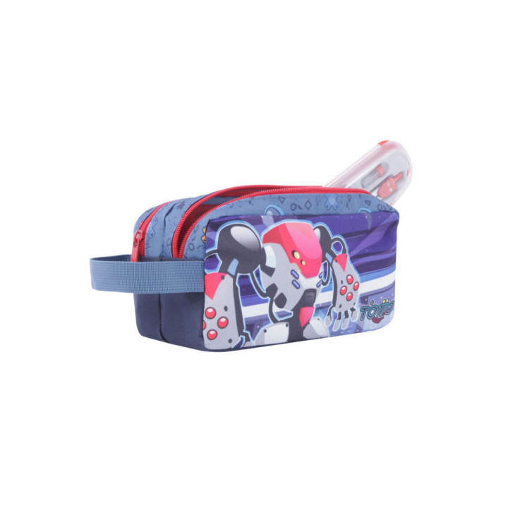 Estuche escolar dos compartimentos - atlas totto aj52ata001-2210-2jw