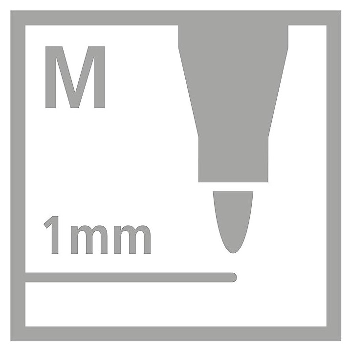 Rotulador premium con punta de fibra biselada pen 68 max color albaricoque stabilo 768/26